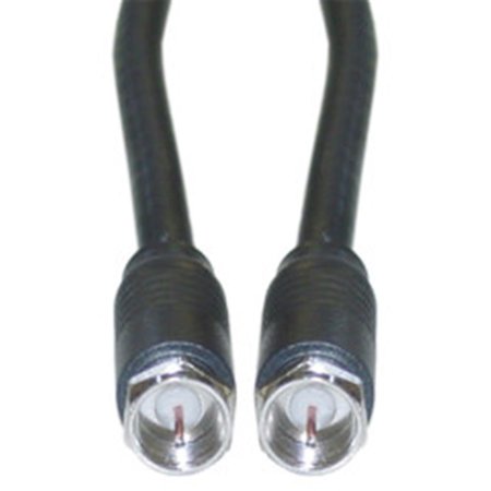 AISH F-pin RG6 Coaxial Cable  Black  F-pin Male  UL rated  25 foot AI202119